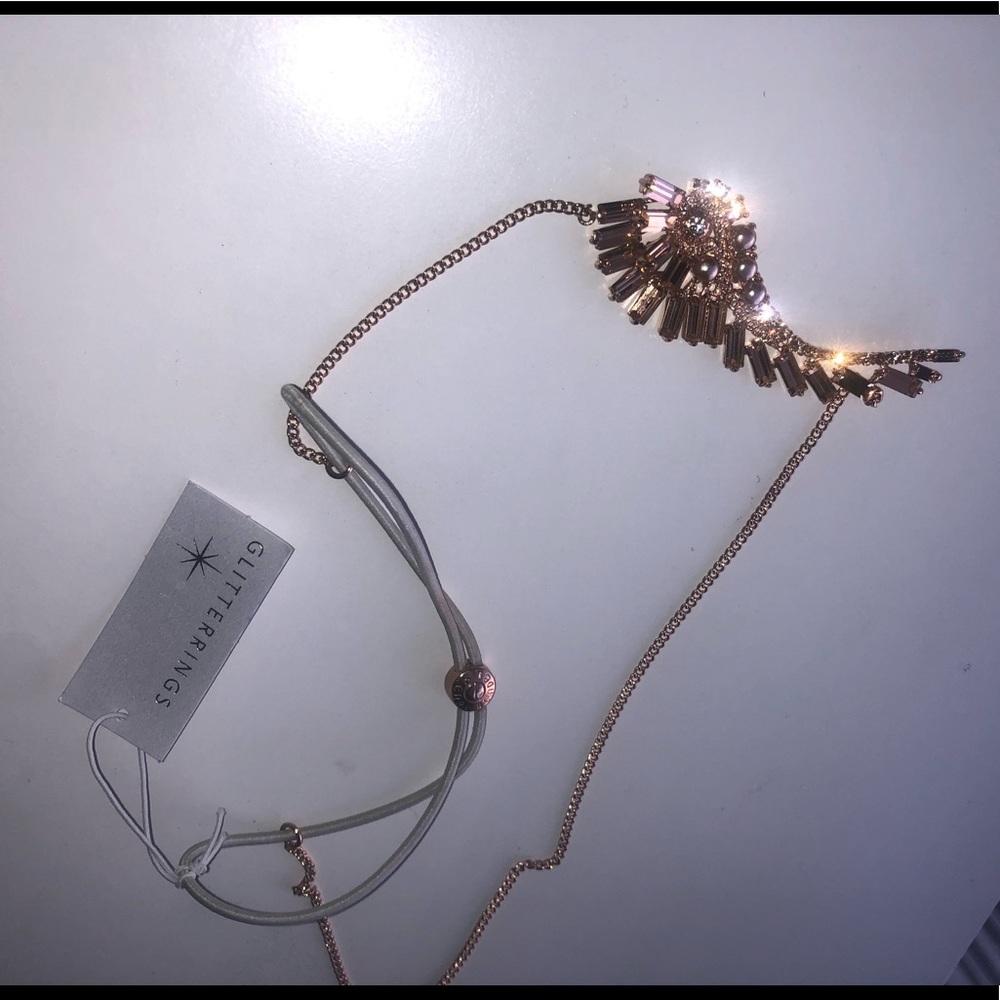 Henri Bendel Crystal Elastic Headband NWT